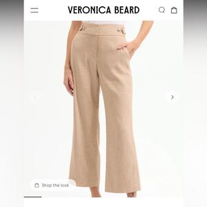 Veronica Beard Cropped Tan Pants
